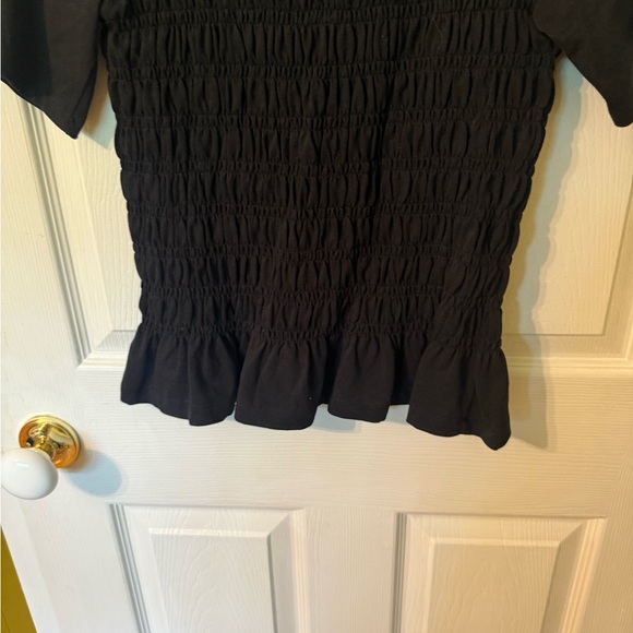 Muse Black Ruffled Top - Picture 5 of 6